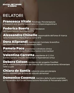 Il rapporto corpo social network Convegno "Social Network & Corpo: un rapporto complesso" di mercoledì 26 giugno 2024 Teatro Carcano di Milano
