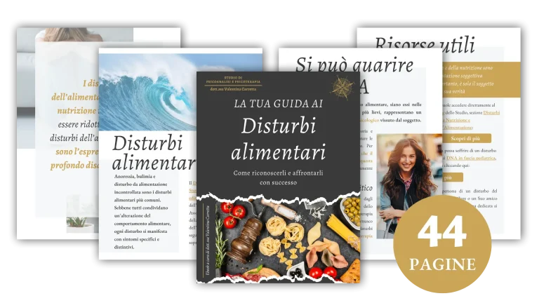Pagine interne ebook Guida introduttiva ai disturbi dell'alimentazione e della nutrizione a cura della dott.ssa Valentina Carretta Psicologa Psicoterapeuta Specialista in Psicoterapia Psicoanalitica in Cernusco sul Naviglio (Milano)